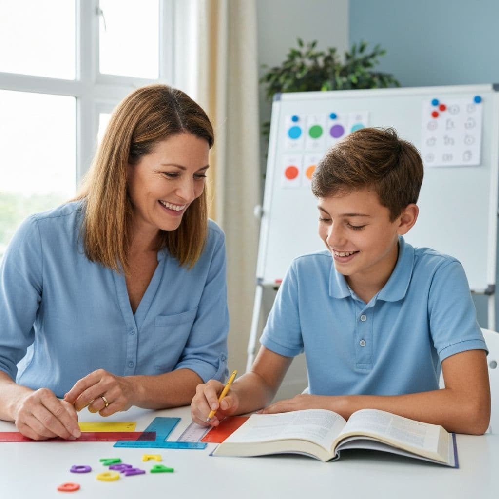 Dyslexia tutor UK - specialist SEN tutor supporting child with multi-sensory reading aids