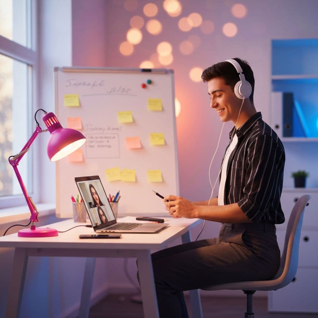 Tutoring Jobs UK 2026 - Professional tutor teaching online from home