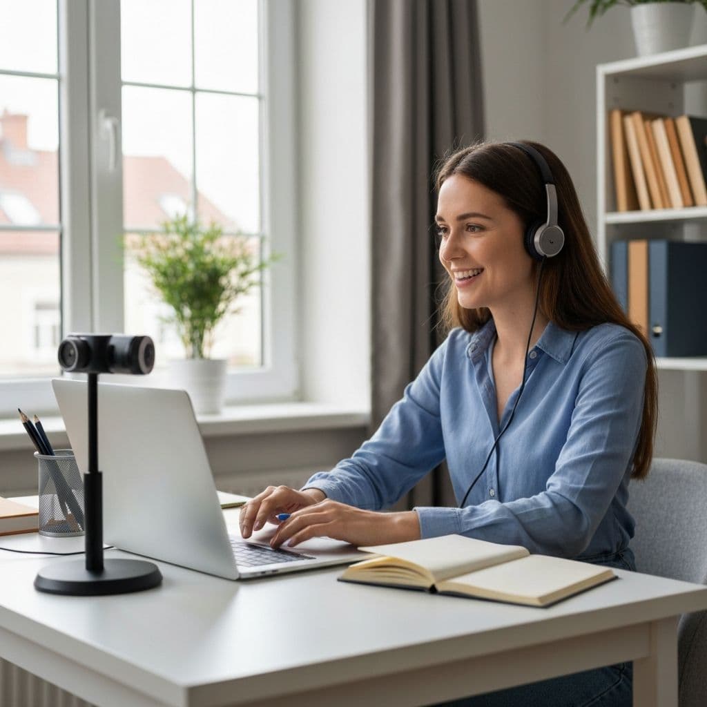 Work from home tutoring jobs UK - online tutor teaching from home office