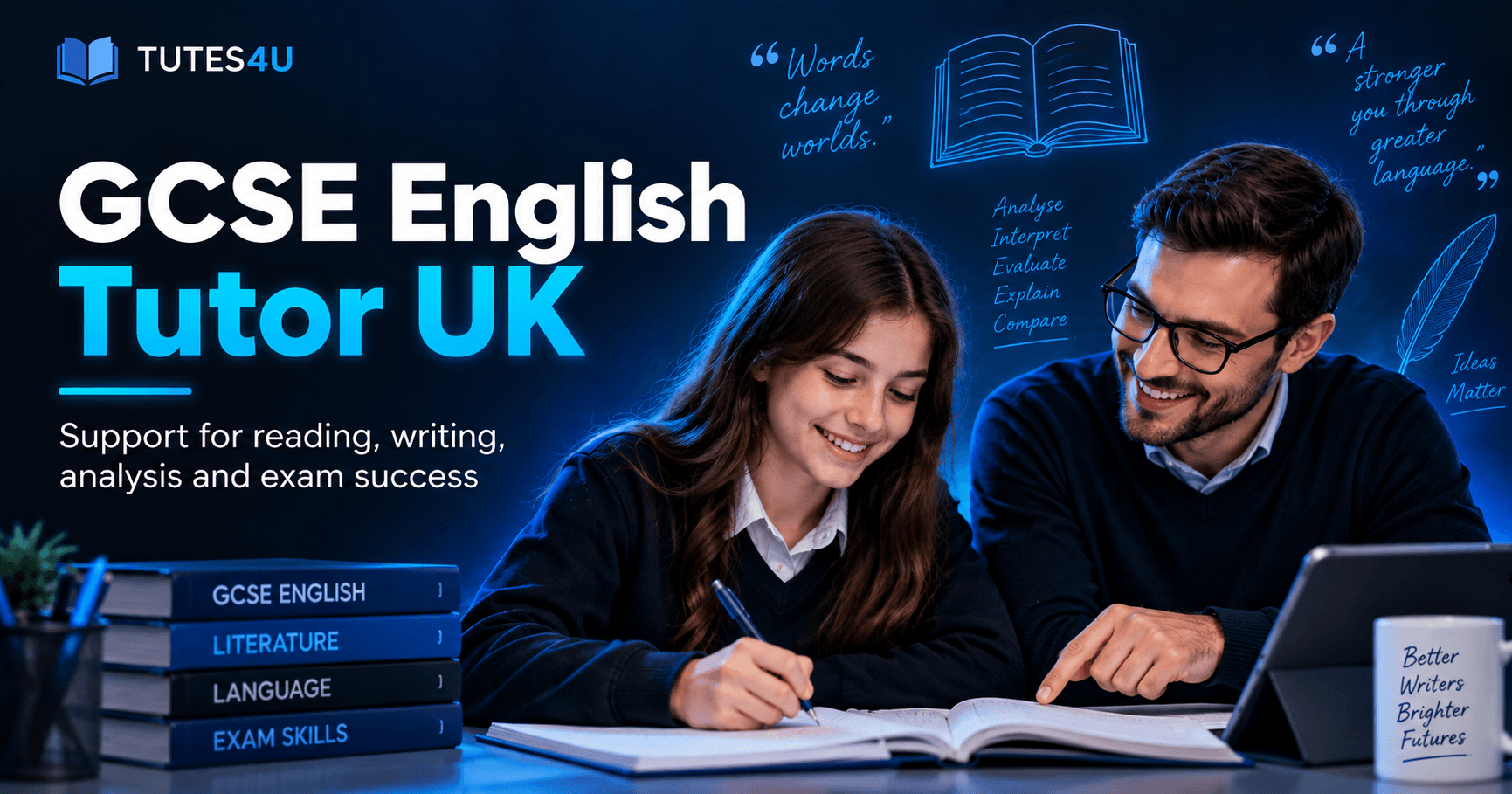 GCSE English tutor UK Language Literature online support