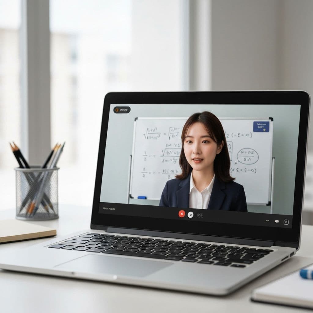Online GCSE Maths tutoring session