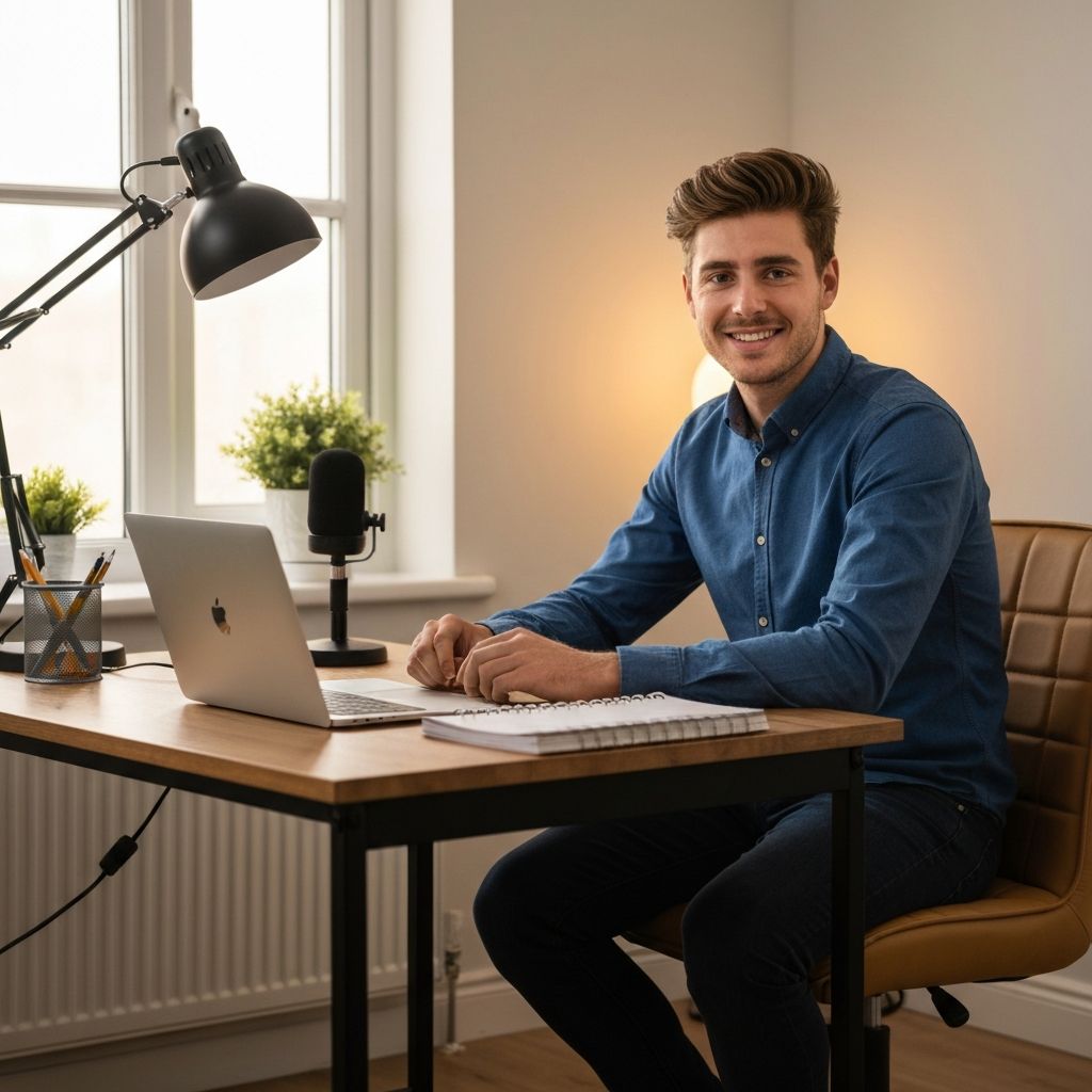 How to become an online tutor UK - professional tutoring from a home office setup